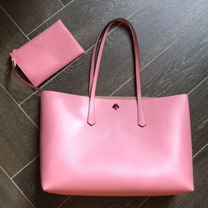 Kate Spade New York Molly Leather Tote Rococo Pink